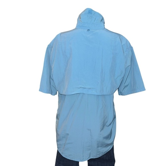 Columbia Men's Lg Blue Guide Series Fishing 🎣 Short Sleeve Shirt - Picture 2 of 5